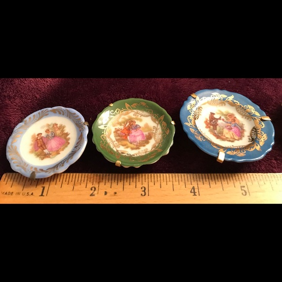 Miniature plates with stands. Limoges Decora - Picture 7 of 12